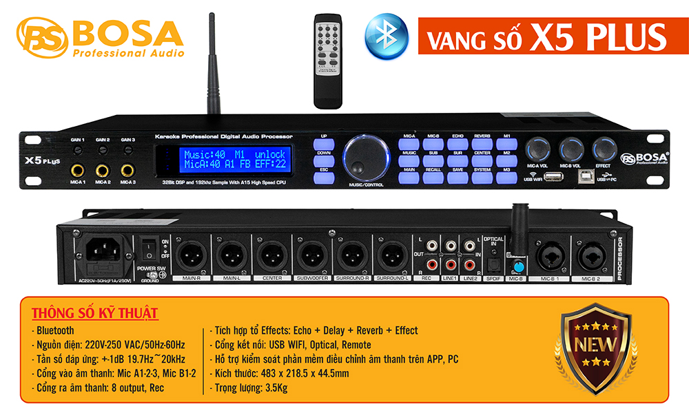 VANG SỐ BOSA X5 PLUS